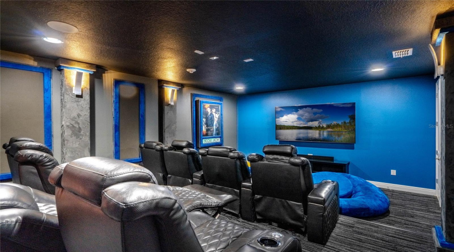 Upgraded Theater Room