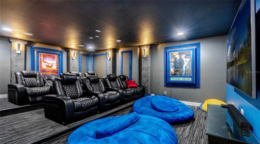 Upgraded Theater Room