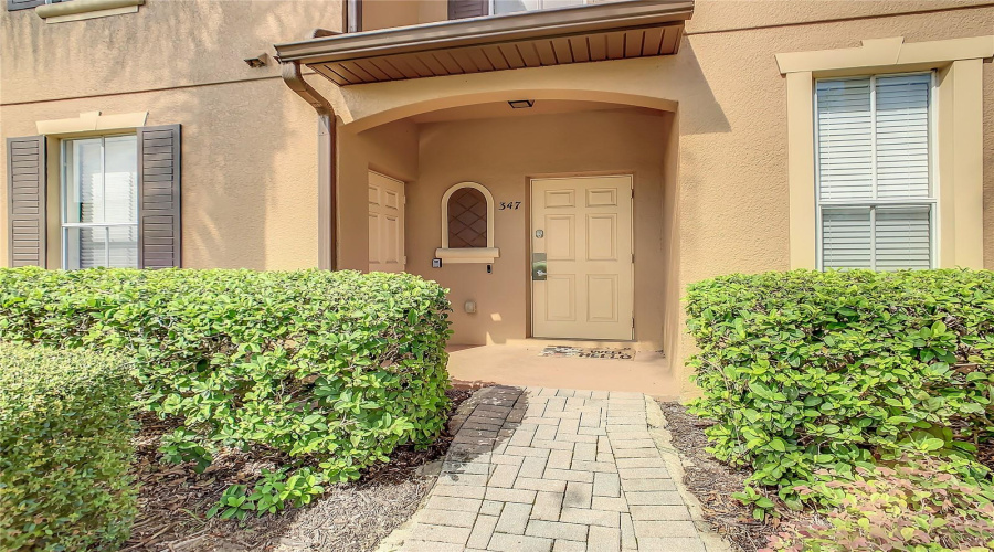 Covered Entrance And Front Door