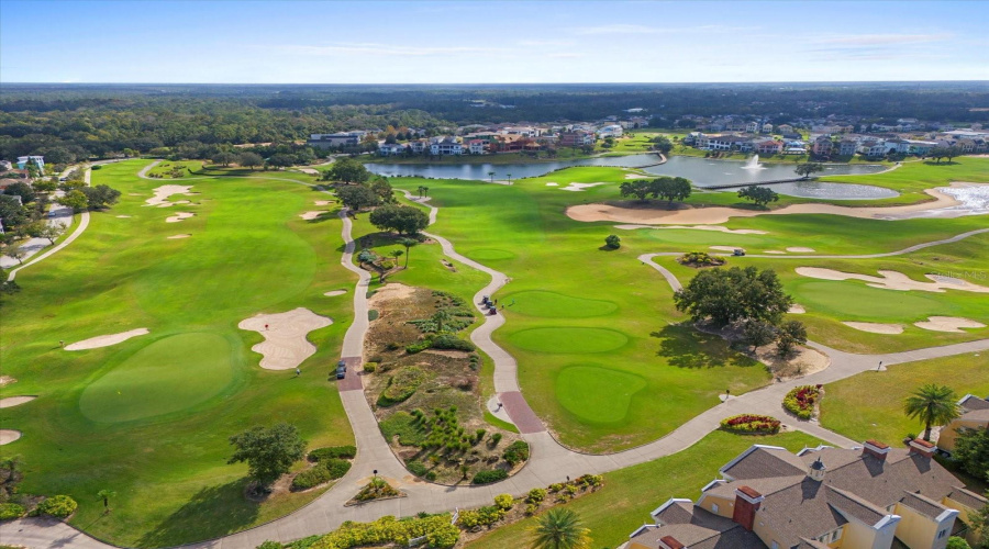 Aerial View Golf Course
