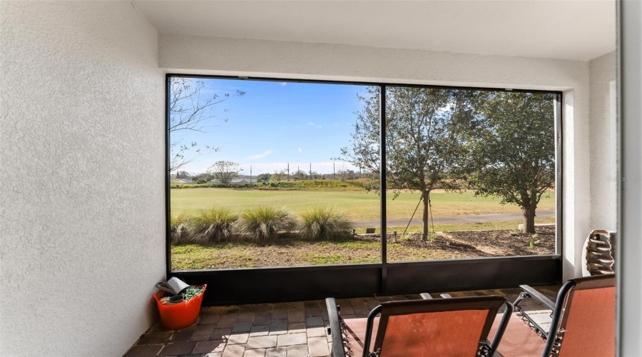 Enclosed Patio With 15Th Hole Golf View