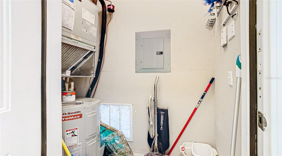 Utilities (Hvac, Hot Water Tank, And Electic Panel) Are Conveniently Located In One Area.