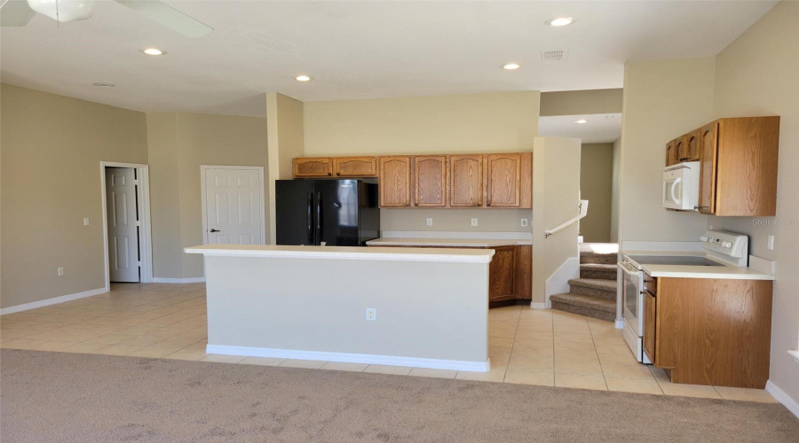 Kitchen From Living Room