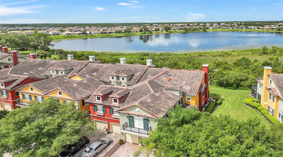 Arial View Of Townhome Community