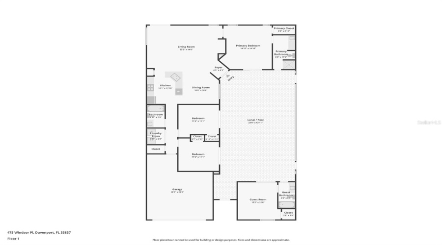 Davenport, Florida 33896, 4 Bedrooms Bedrooms, ,3 Bathroomsbathrooms,Residential,For Sale,Windsor,Mfro6227086