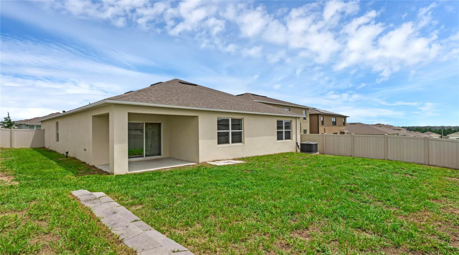 Completely Fenced In Backyard