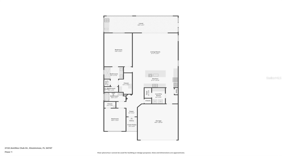 KISSIMMEE, Florida 34747, 2 Bedrooms Bedrooms, ,2 BathroomsBathrooms,Residential,For Sale,ANTILLES CLUB,0,MFRO6227364