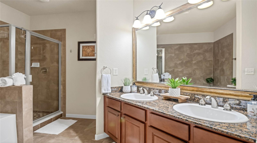 Duel Vanity And Walk-In Shower In Primary En-Suite