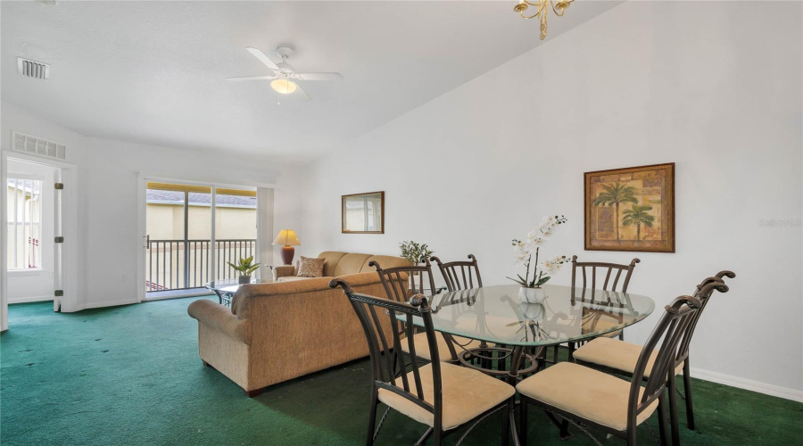 Open Living Room And Dining Room Space