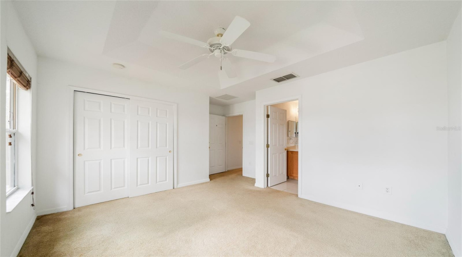 Spacious Primary Room With Large Built-In Closet