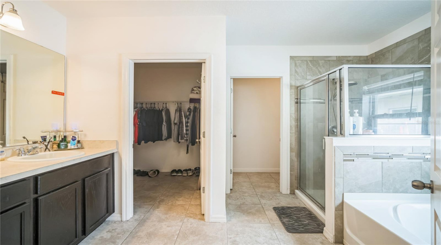 Master Bath With Dual Sink