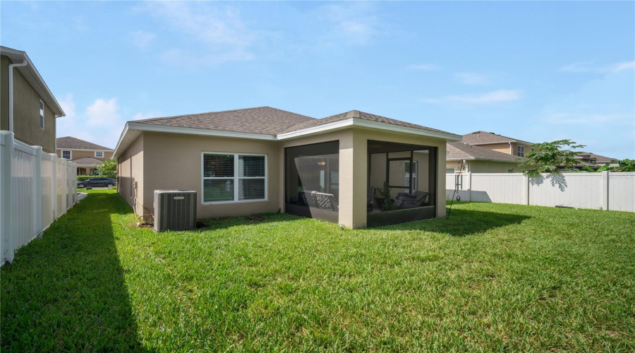 Backyard With Screen Porch