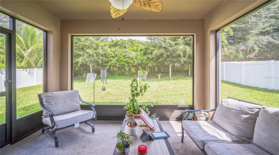 Screened Porch With Conservation View