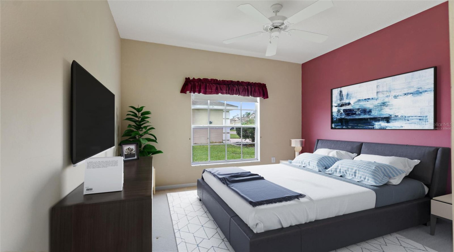 Virtually Staged Guest Room