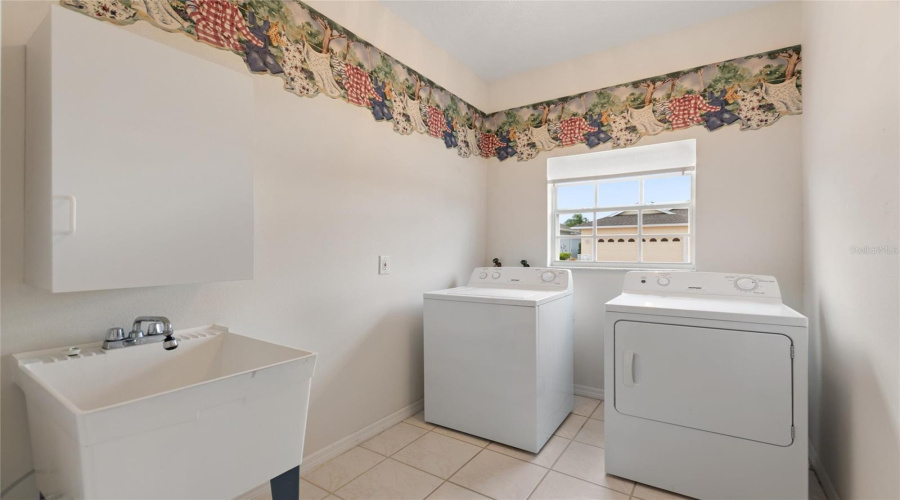 Corridor Laundry Room With Utility Sink