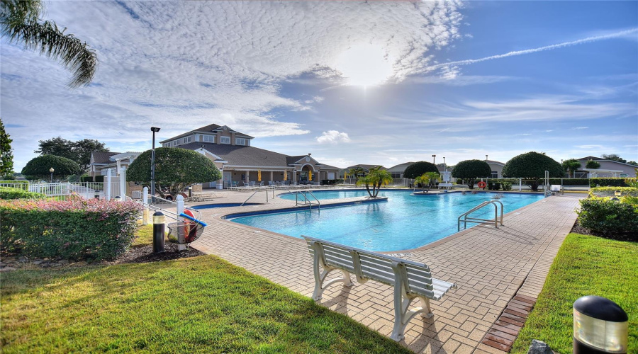 Lap Pool On Right, Hot Tub On Left