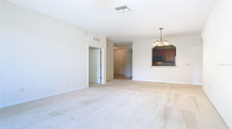 Looking From The Sliding Glass Doors, You Can See The Room Provided For Decorating.