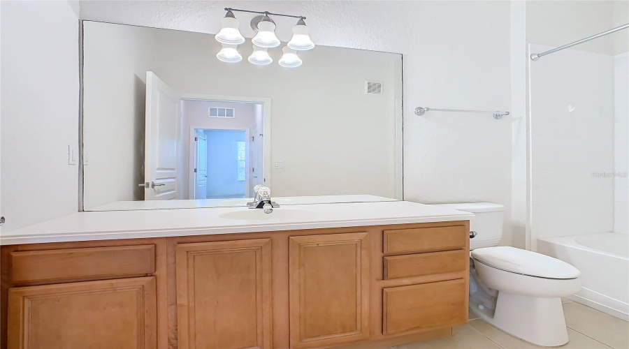 The Guest Bathroom Provides A Bathtub/Shower.