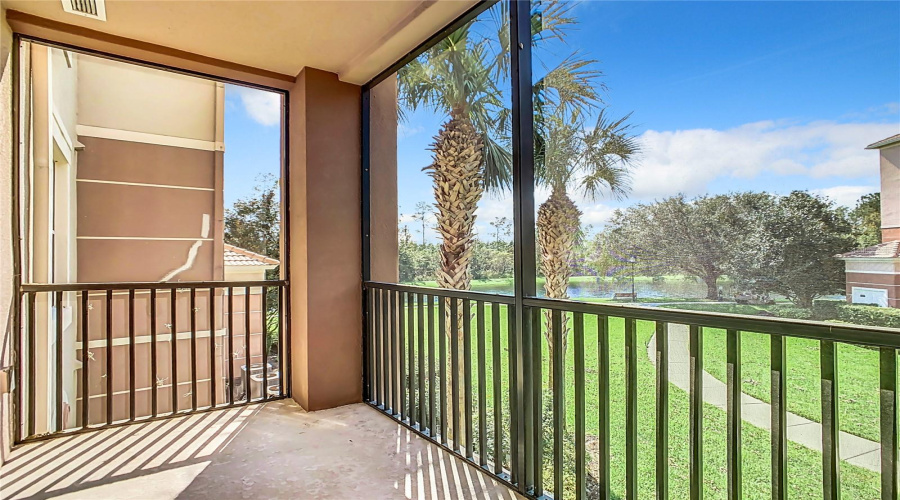 A Peaceful View Of The Pond From Your Balcony.