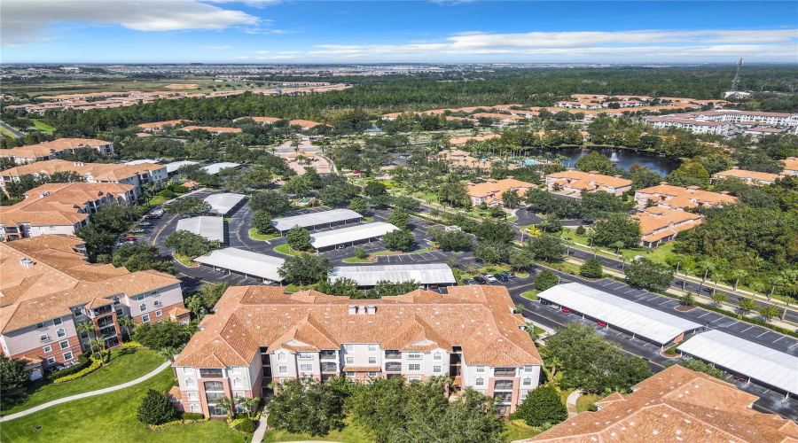 Showing How Close The Building Is Located To The Community Center And Pool.