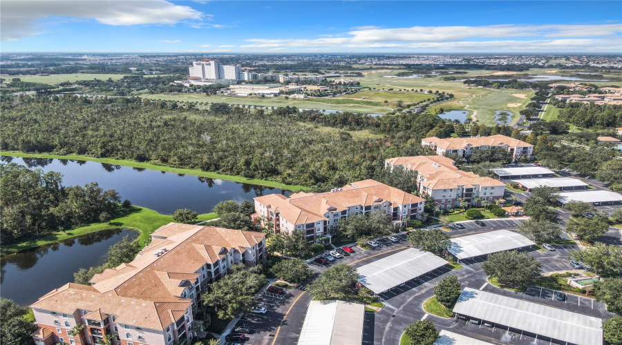 An Aerial View Looking To The West.