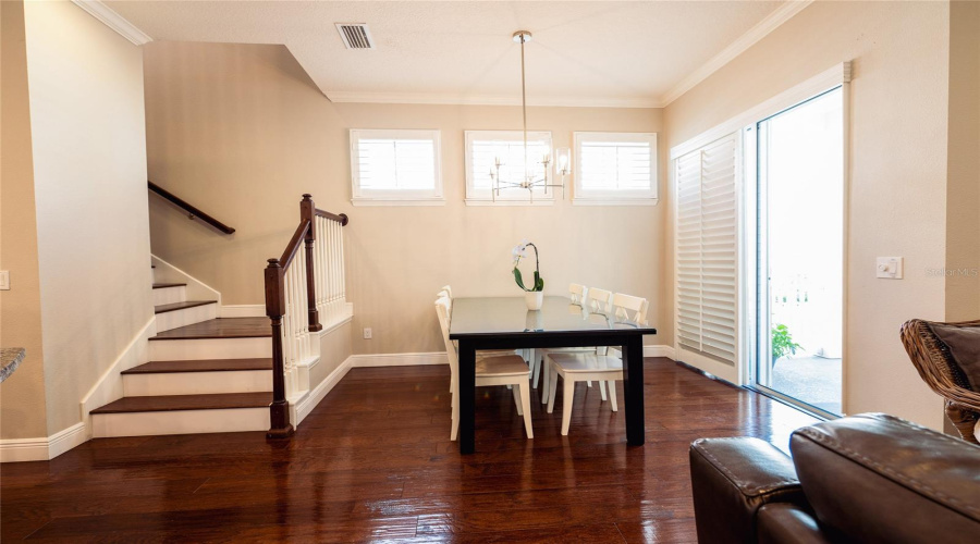 Dining Room, Stairs To Second Level Living