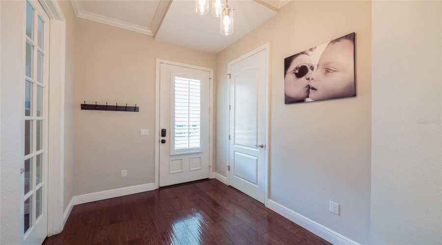 Foyer With Half Bath And Coat Closet