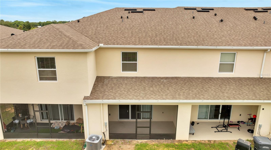 Back View Of Townhome