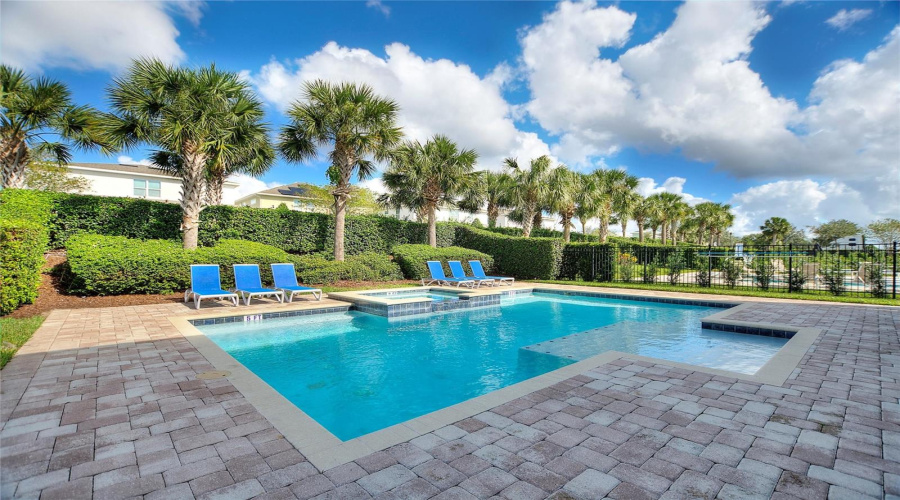 Get A Feel Of The Tropics While Laying Out By The Pool Under The Palm Trees.