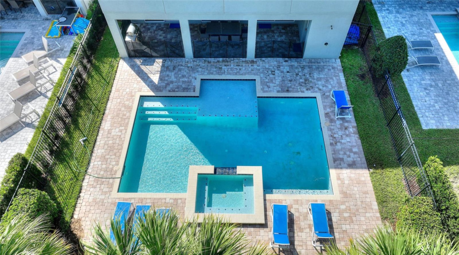 An Aerial View Of The Pool.