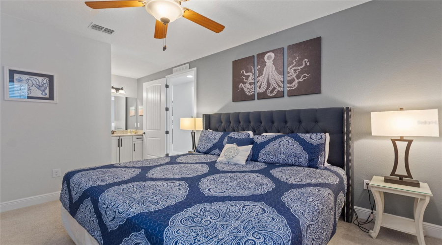 Another View Of The Upstairs Bedroom Looking Toward The Ensuite Bathroom.