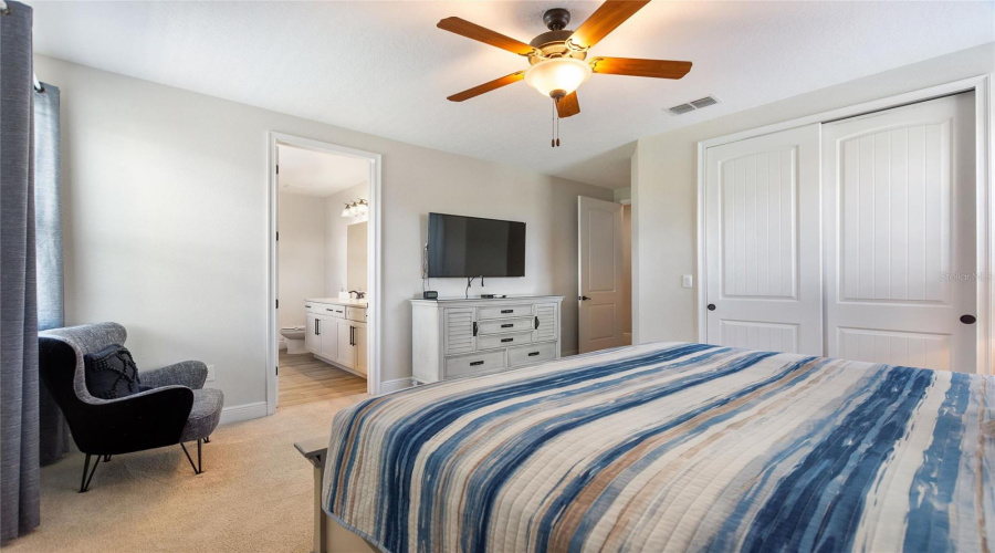 Another View Of This Upstairs Bedroom Looking At The Ensuite Bathroom.