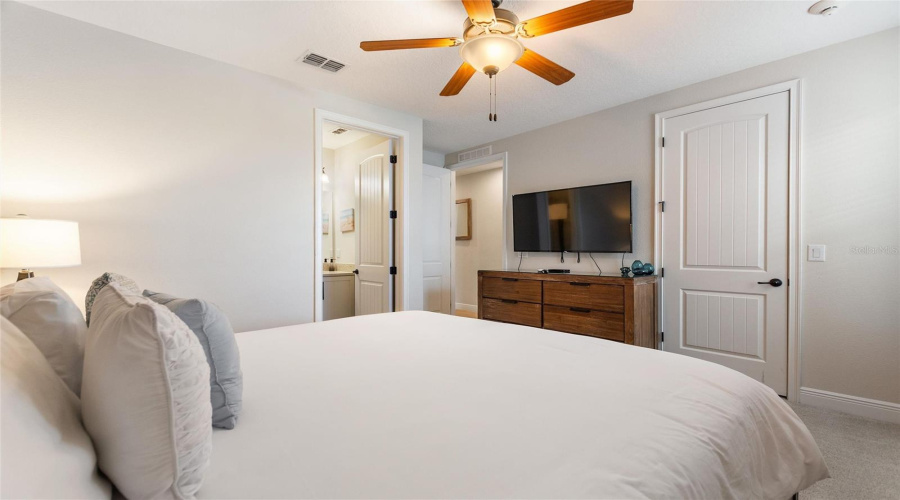 Another View Of This Guest Bedroom Looking Toward The Ensuite Bathroom And Walk-In Closet.