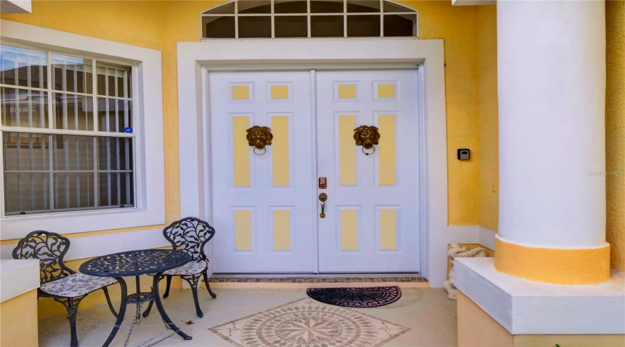 Inviting Double Door Entrance