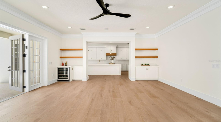 Family Room Toward Kitchen &Amp; Outside Covered Porch/Pool