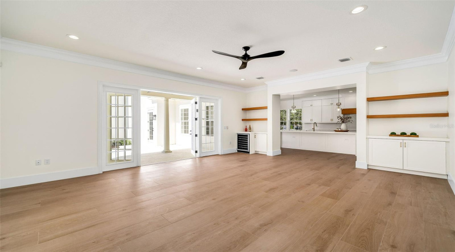 Family Room Leading To Kitchen