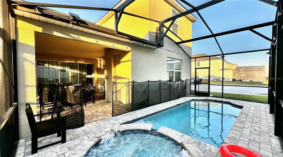 Outdoor Enclosed Pool And Spa Area