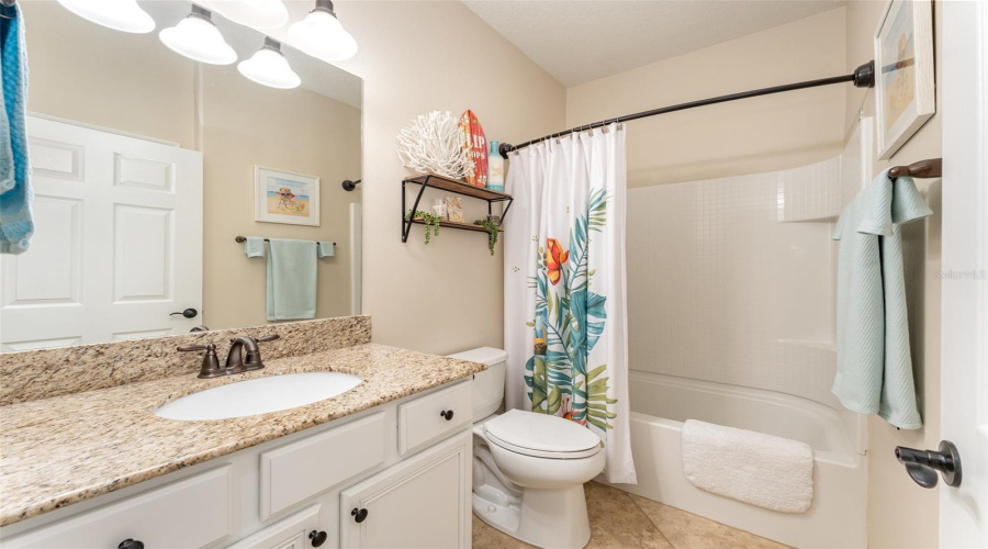 Granite Countertop And Tub/Shower Combo