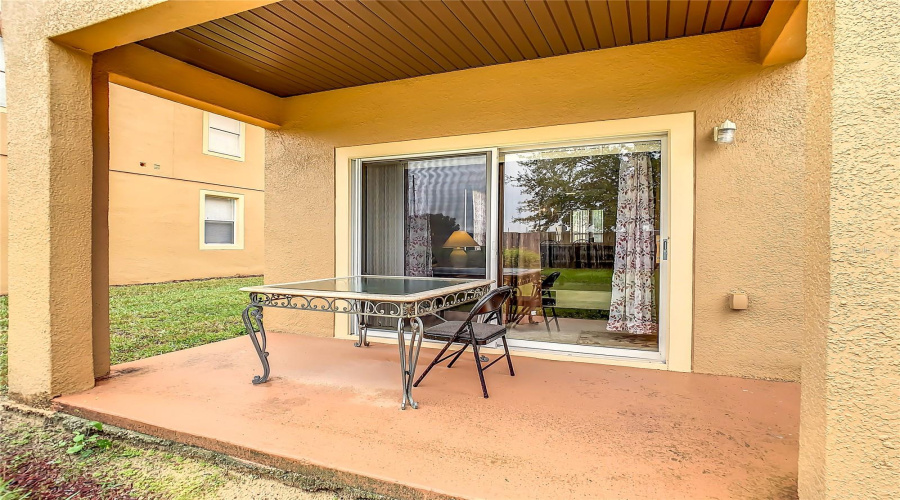 Covered Patio Outside The Living Room