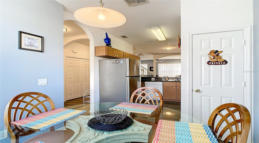 Kitchenette With Pantry Closet On The Right