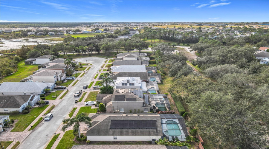 An Aerial View Of The Home Looking South.