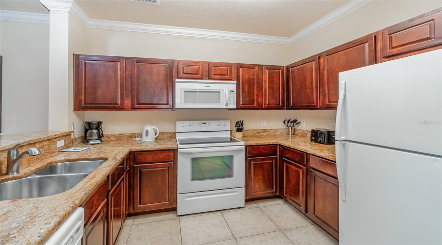 Open Kitchen With Granite Countertops