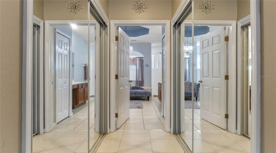 Double Mirrored Closets