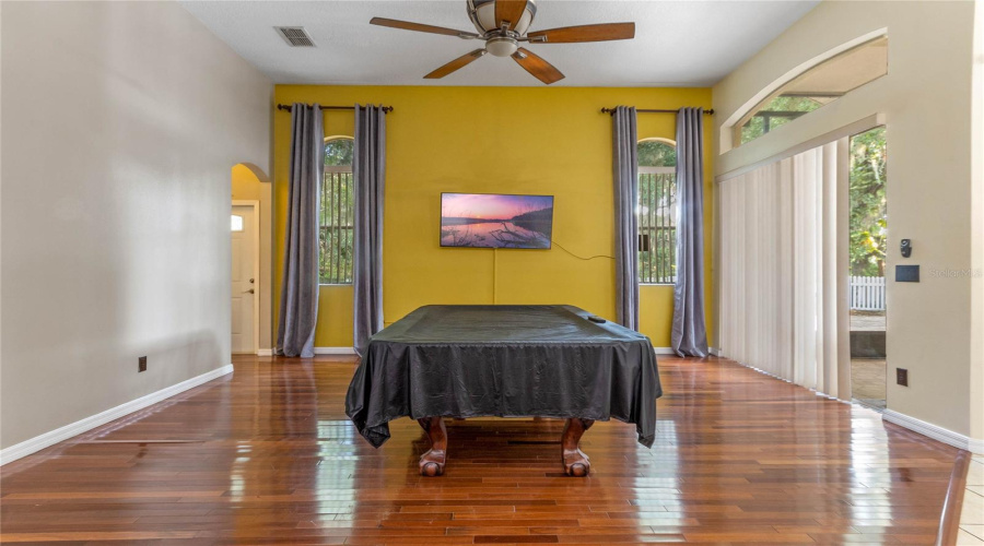 Hardwood Flooring In Family Room