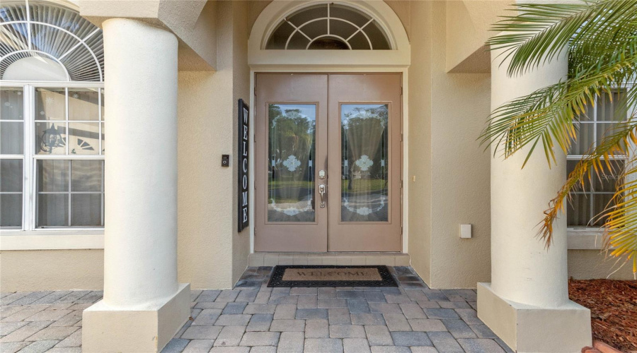 Double Doors To The Entryway