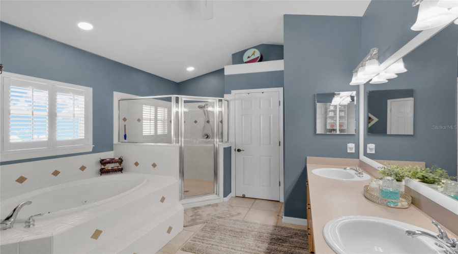 Master Bathroom With Dual Vanity