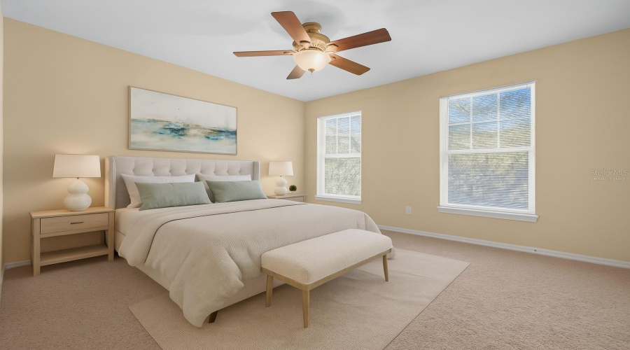 Primary Bedroom - Virtually Staged