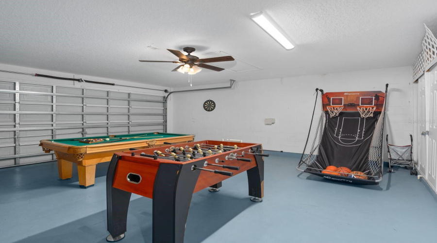 Game Room Located In Garage