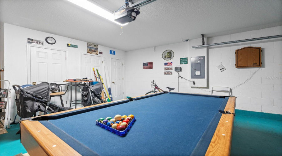Game Room in Garage