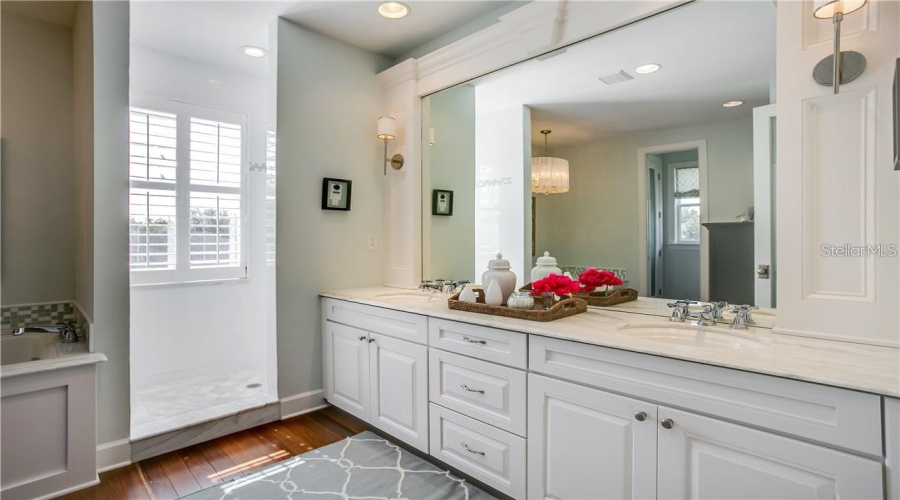 Primary Bathroom With Walk In Shower